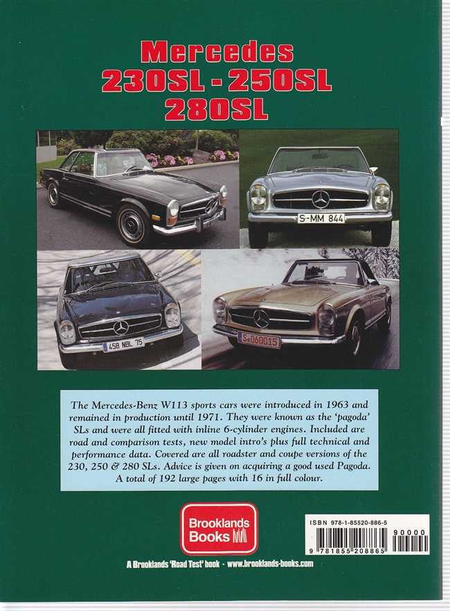 Automotive book cover with classic Mercedes roadster photo collage and title text