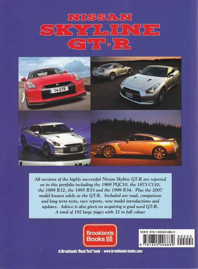Nissan Skyline GT-R Ultimate Portfolio 1969 - 2010