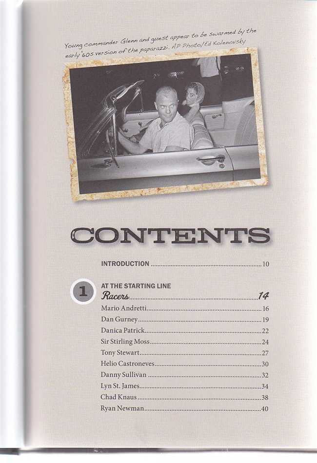 Book contents page with numbered chapter list and large heading 'CONTENTS'