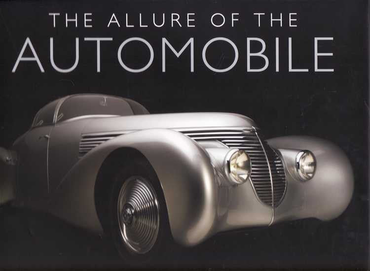Automobile book cover with title and vintage front-view sports car