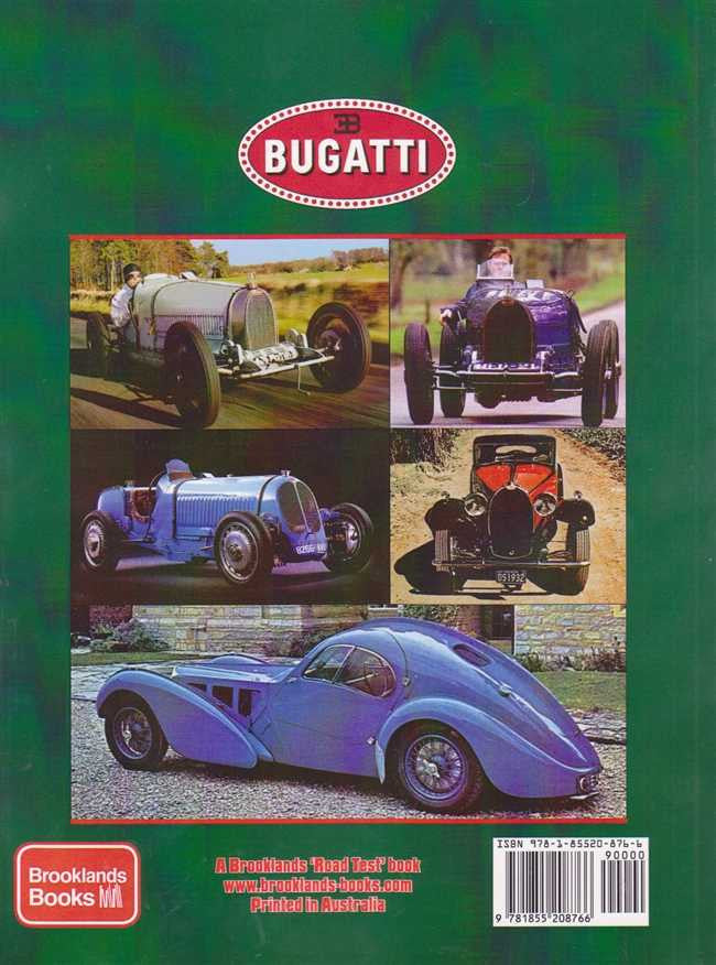 Bugatti Type 10 to Type 251 Portfolio