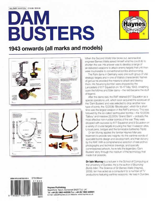 Dam Busters 1943 onwards Owners' Workshop Manual