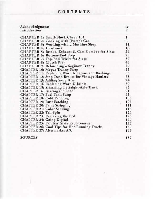 The Chevy Classic Chevy Truck Handbook