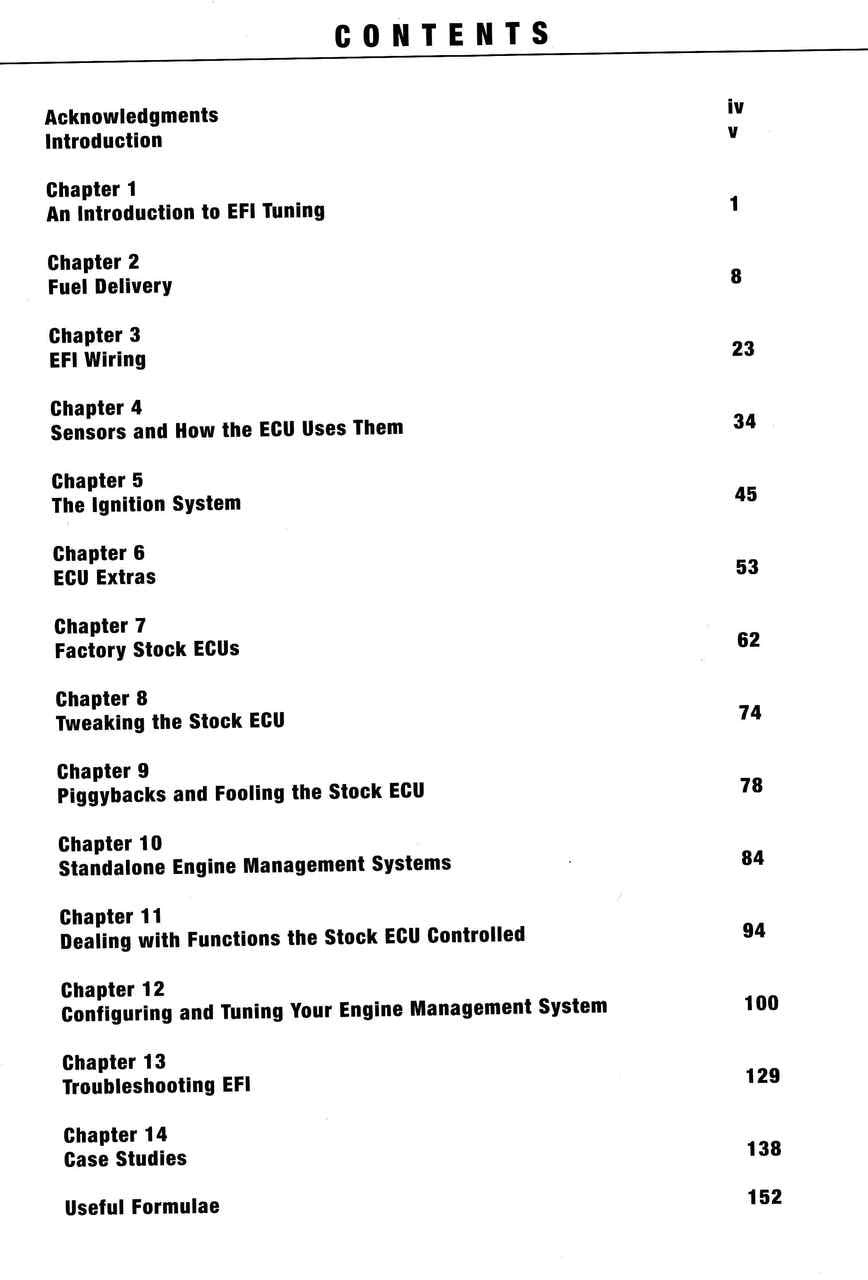 Performance Fuel Injection Systems  - cont