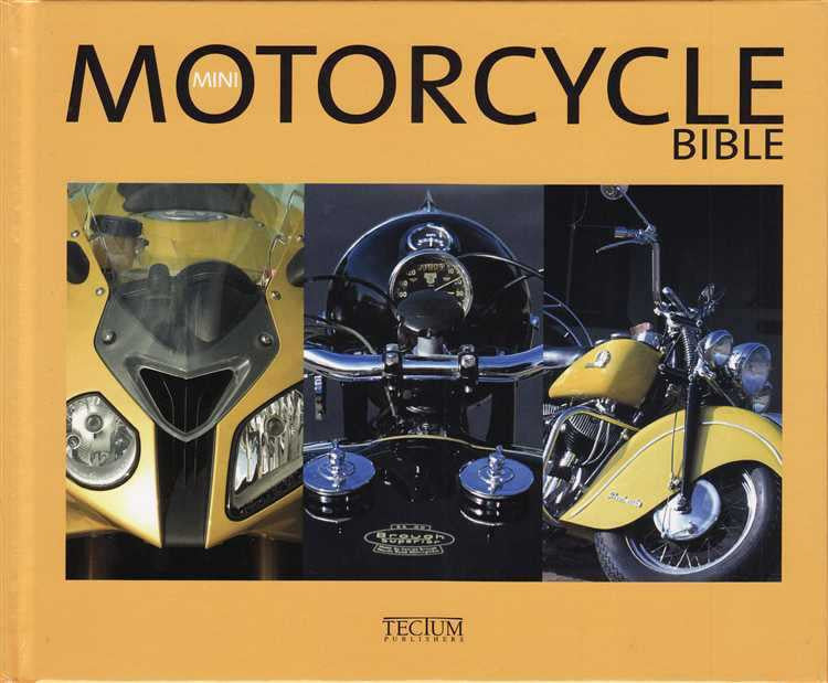 Mini Motorcycle Bible book cover with yellow motorcycle and title text