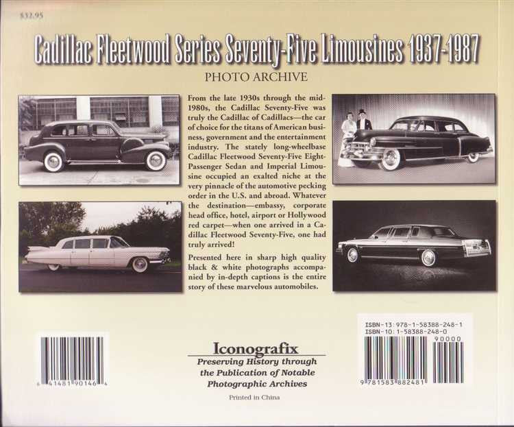 Cadillac Fleetwood Series 75 Limousines 1937 - 1987 Photo Archive