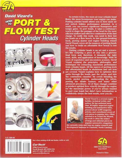 Port & Flow Test Cylinder Heads book with collage cover and red title block