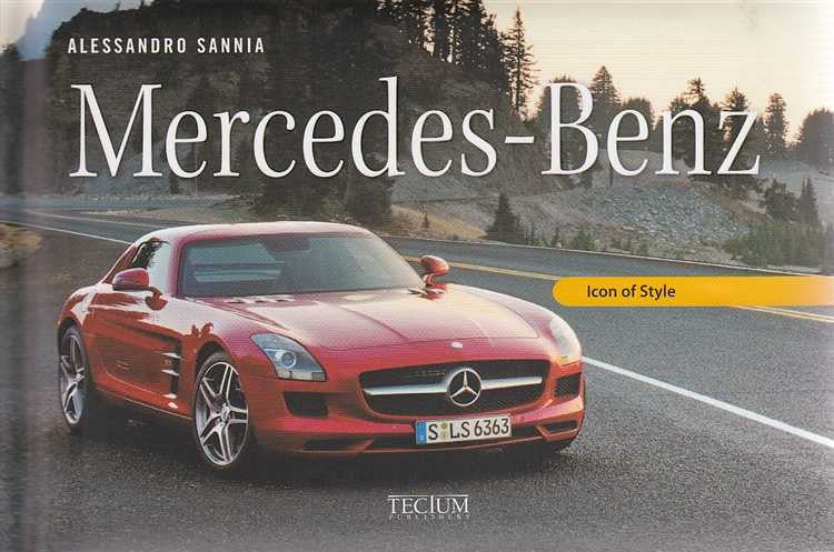 Mercedes-Benz book cover with red sports car and Icon of Style title