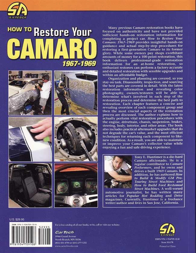 How to Restore Your Camaro 1967 - 1969