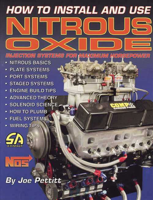 Nitrous oxide installation and use book cover with nitrous injection engine diagram