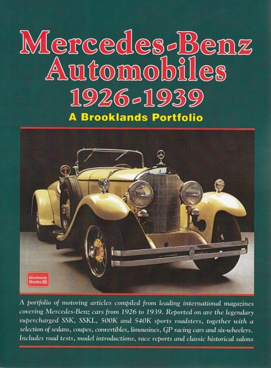 Vintage Mercedes-Benz automobiles portfolio book with cover art of classic car