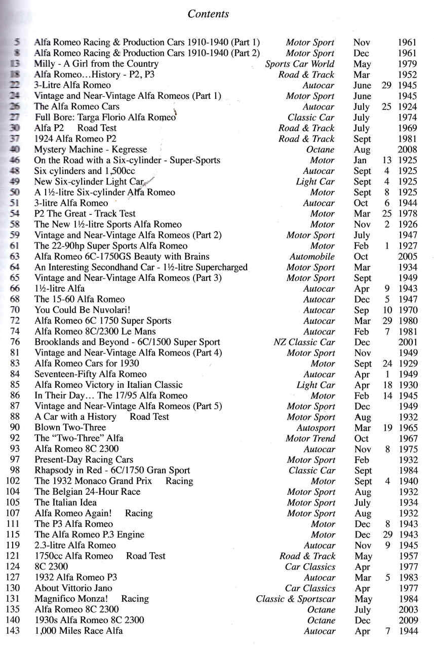 Alfa Romeo 1920-1940 A Brooklands Portfolio - cont2
