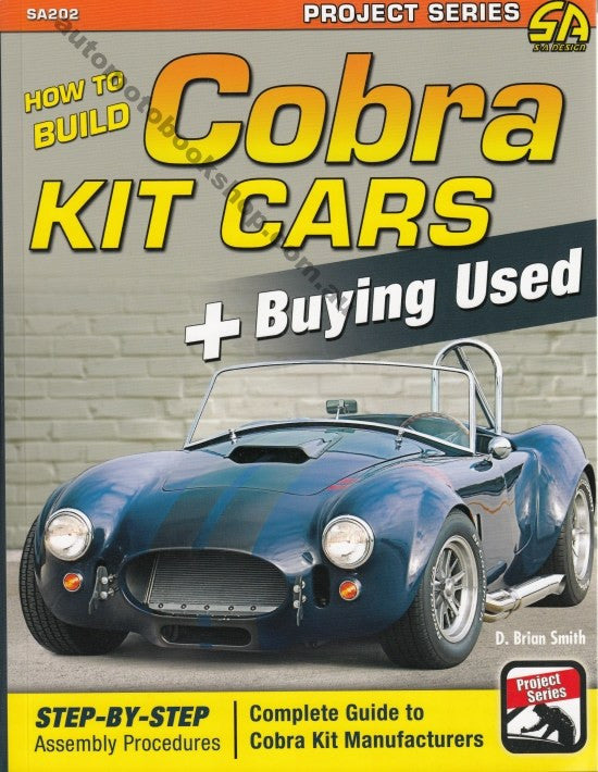 Cobra kit car build guide book cover with used-buying instructions and steps