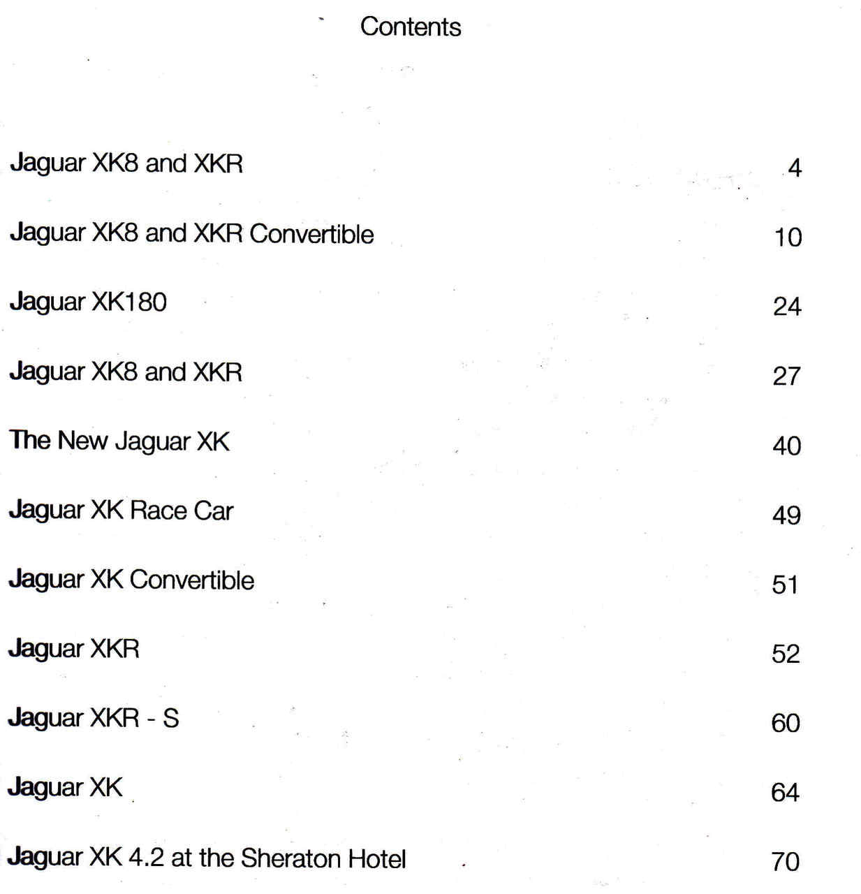 Jaguar XK8 - XKR - XKR-S - CP Press  - cont