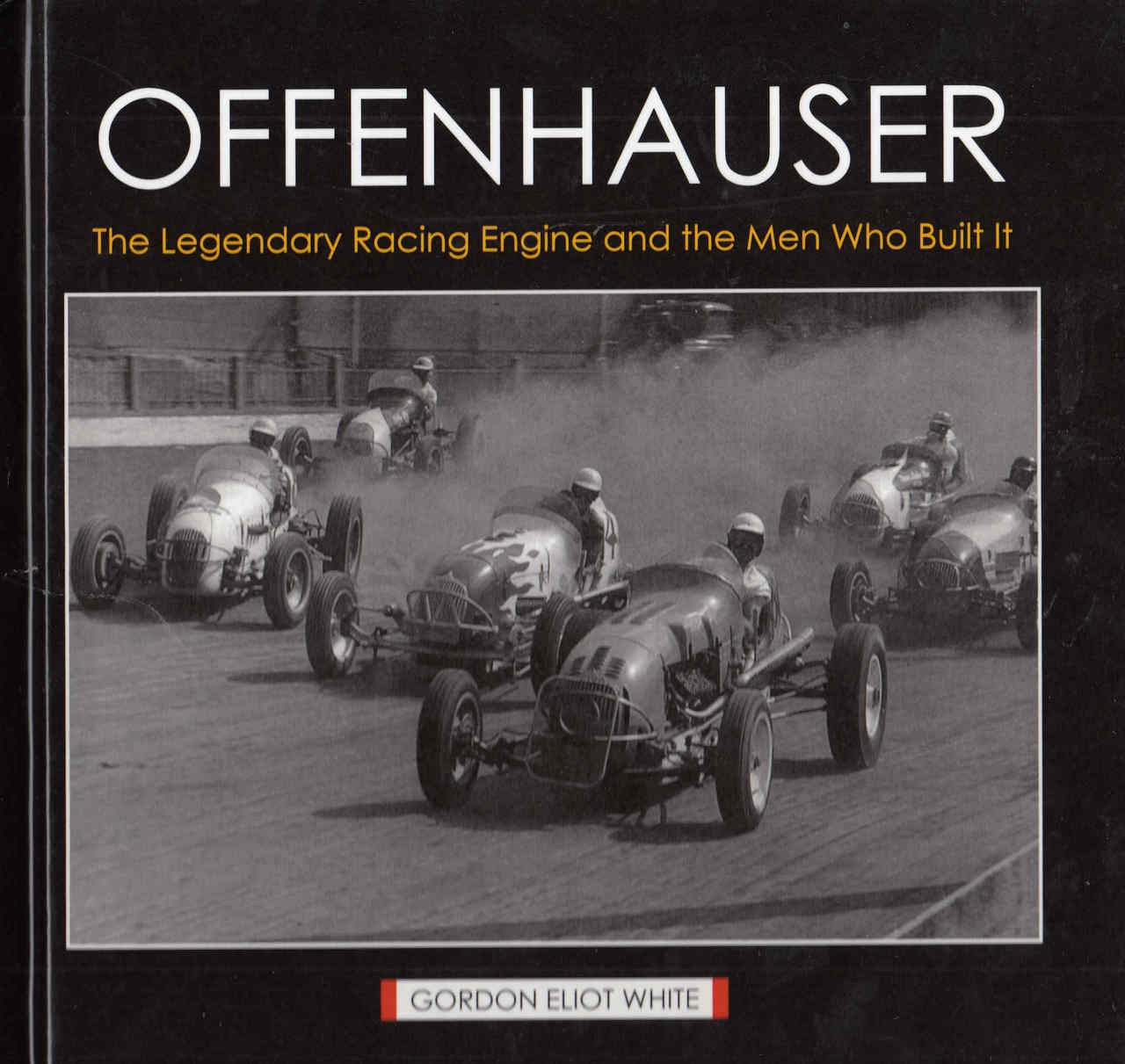 OFFENHAUSER racing engine history book cover with vintage cars photo