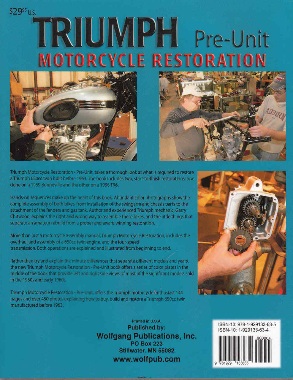 Triumph Motorcycle Restoration Pre-Unit - back