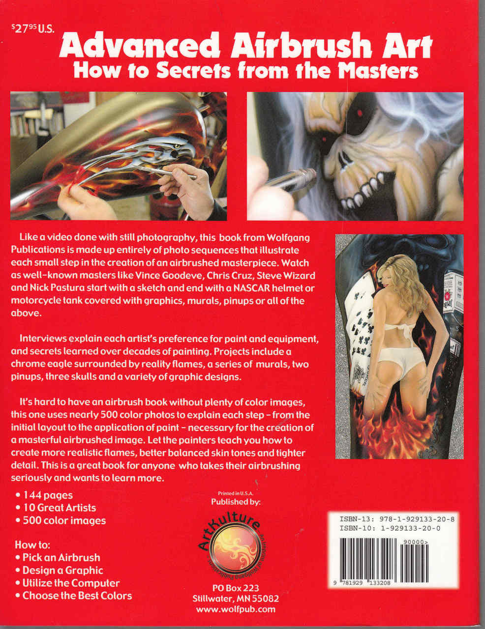 Advanced Airbrush Art How to Secrets from the Masters - back