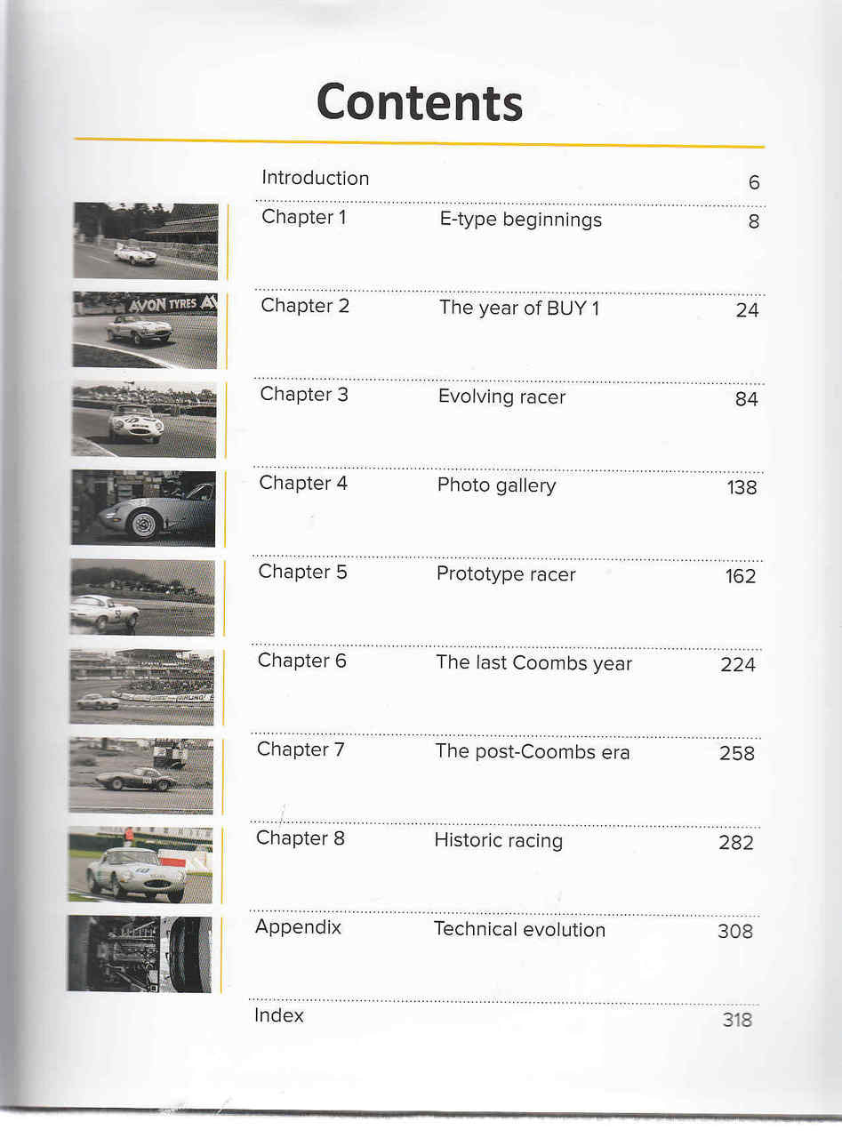 Jaguar Lightweight E-Type The Autobiography of 4 WPD Contents
