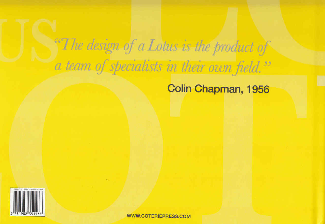 Motoring book back cover with quote, name, date, and website