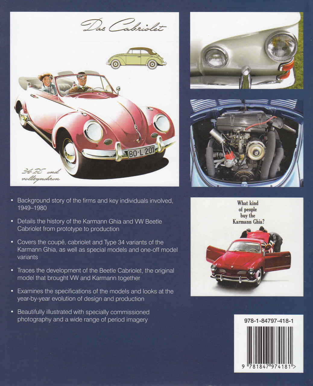 Volkswagen Karmann Ghias and Cabriolets 1949-1980 - back