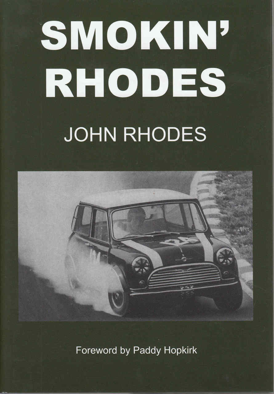 Smokin' Rhodes book cover with large title text and classic car photo