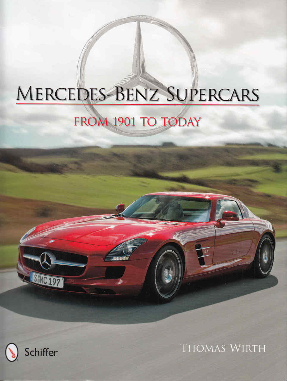 Mercedes-Benz Supercars From 1901 to Today book cover with red sports car