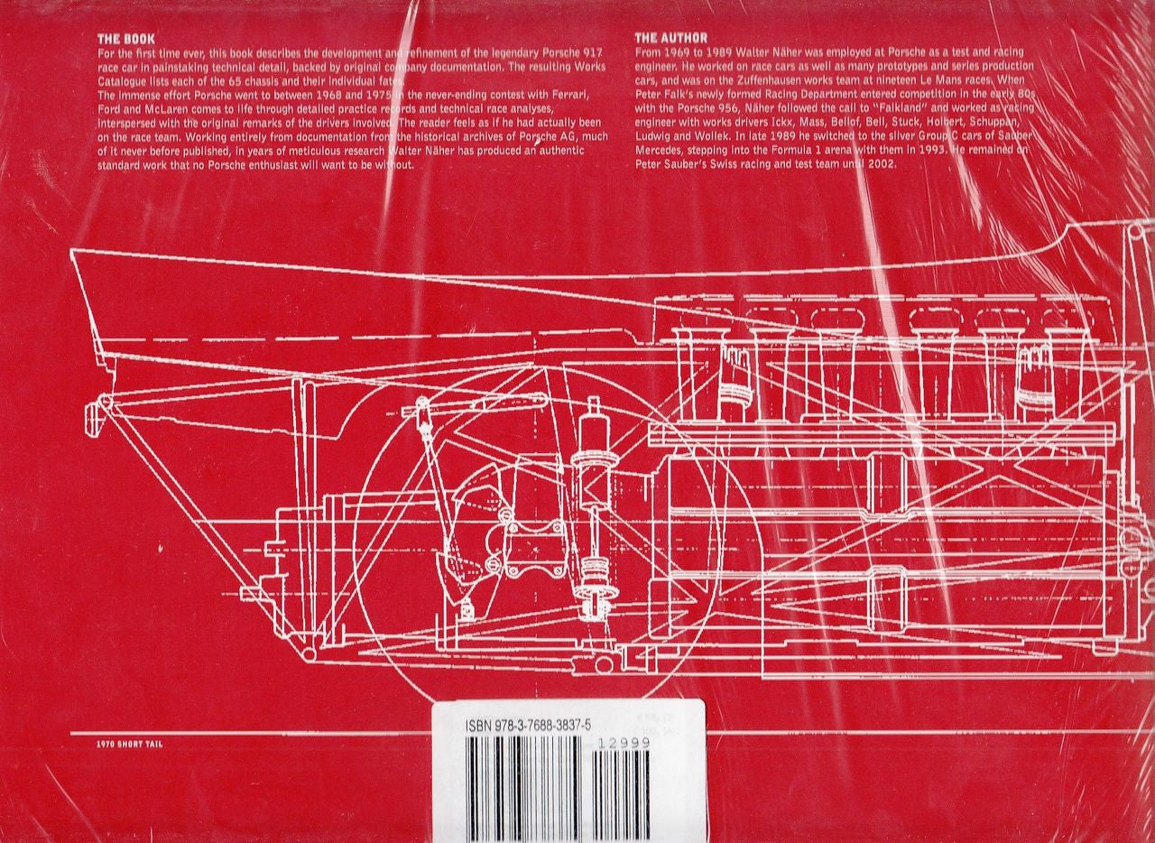 Porsche 917 Archive and Works Catalogue 1968 - 1975 Back Cover