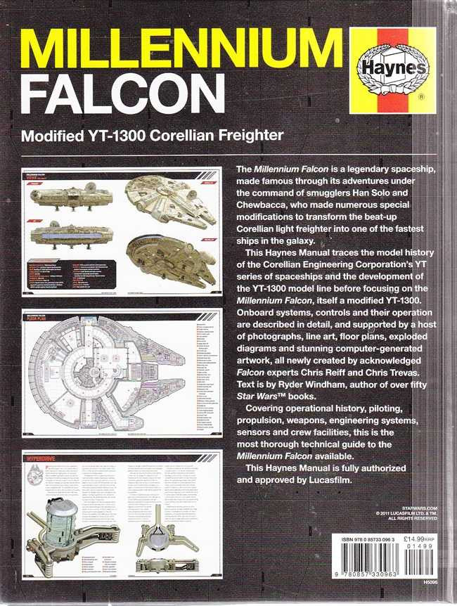 Millenium Falcon Modified YT-1300 Corellian Freighter Owner's Workshop Manual