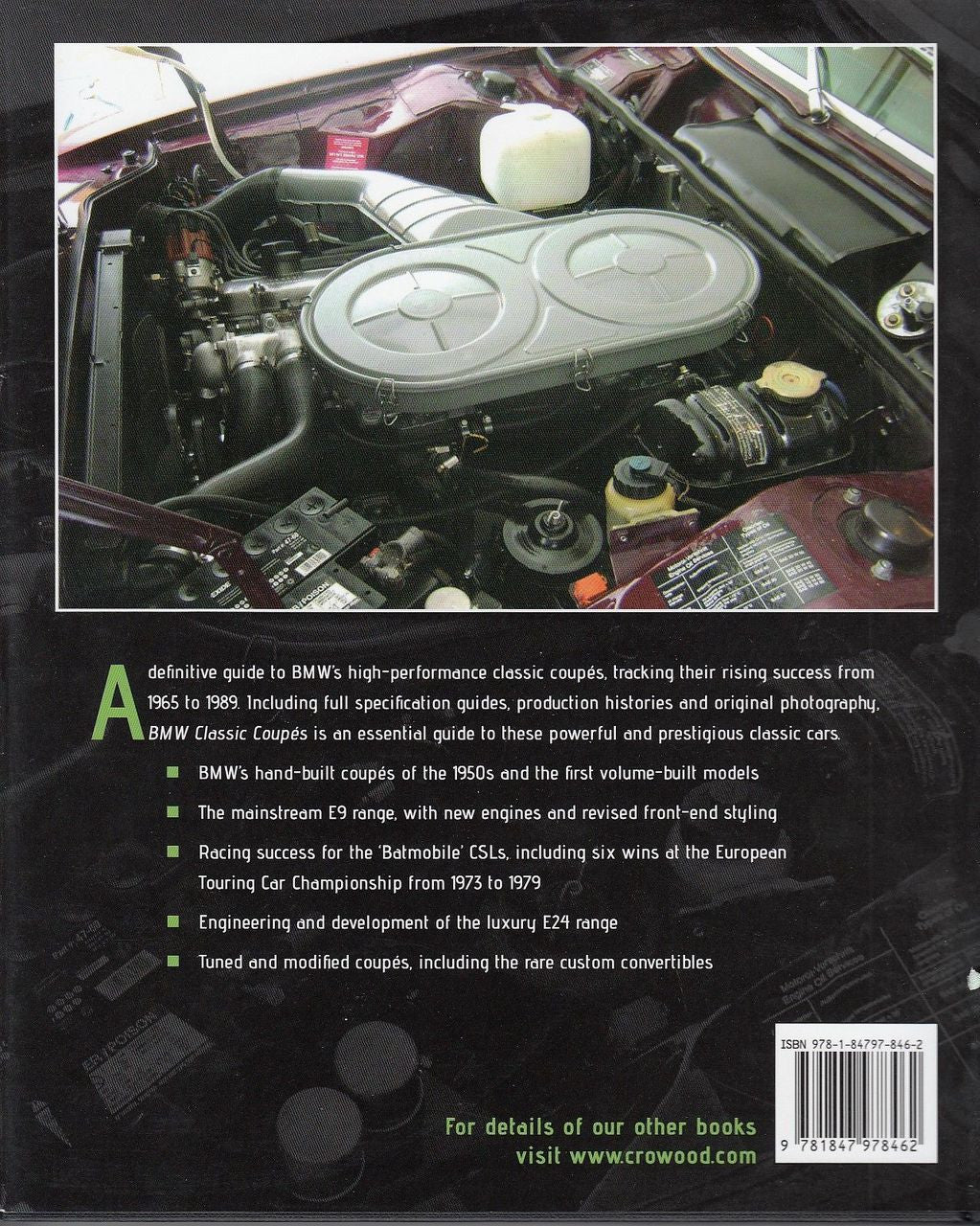 BMW Classic Coupes 1965 - 1989 2000C and CS, E9 and E24 Back Cover