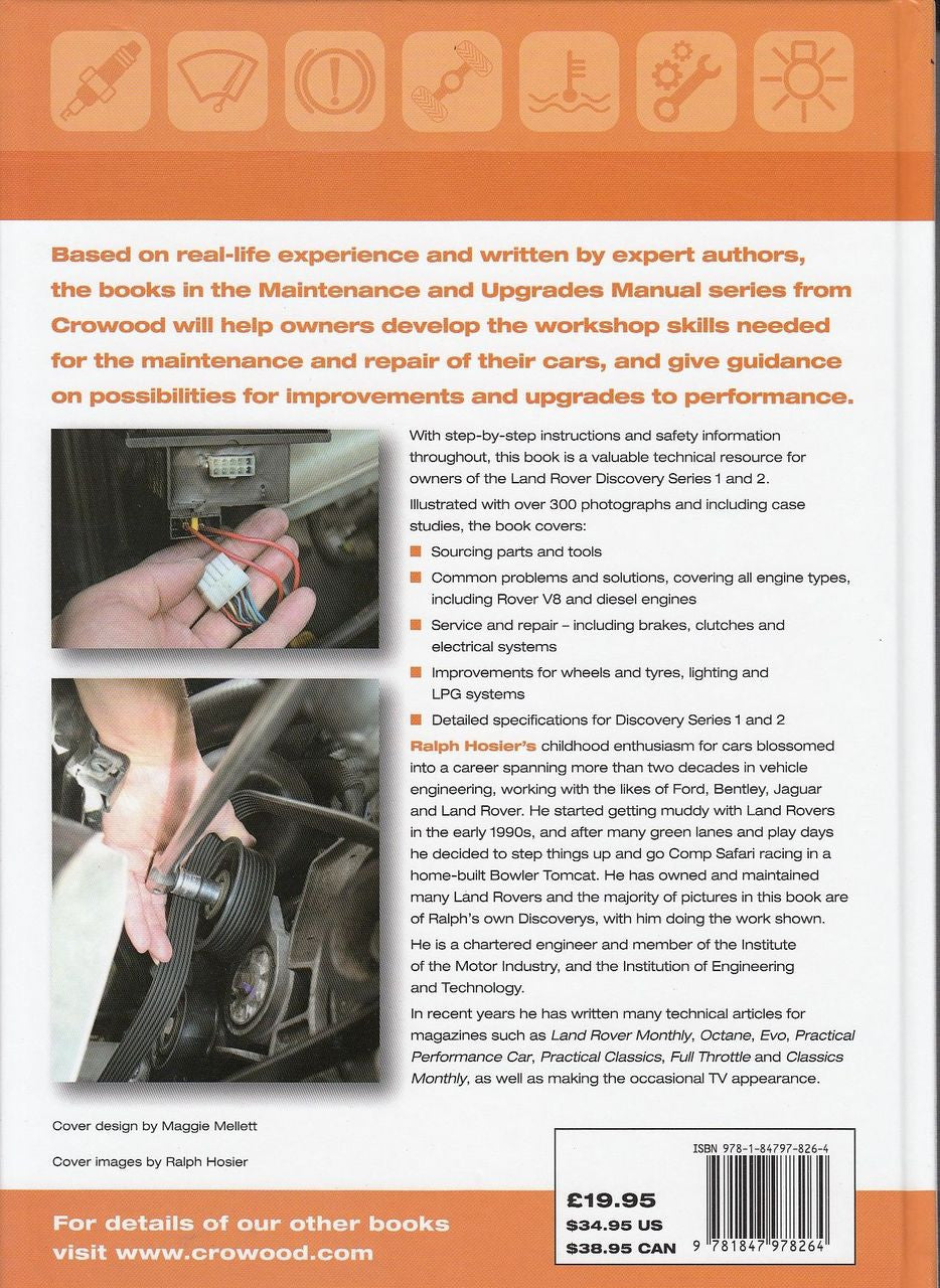 Land Rover Discovery Series 1 and 2: Maintenance and Upgrades Manual Back Cover