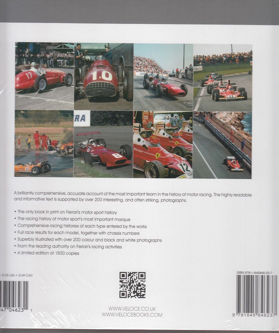 Grand Prix Ferrari: The Years of Enzo Ferrari's Power 1948 - 1980 Back Cover