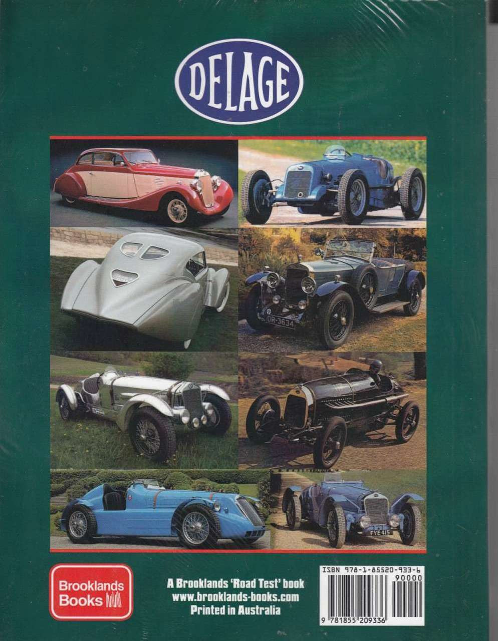 Delage A Brooklands Portfolio Back Cover