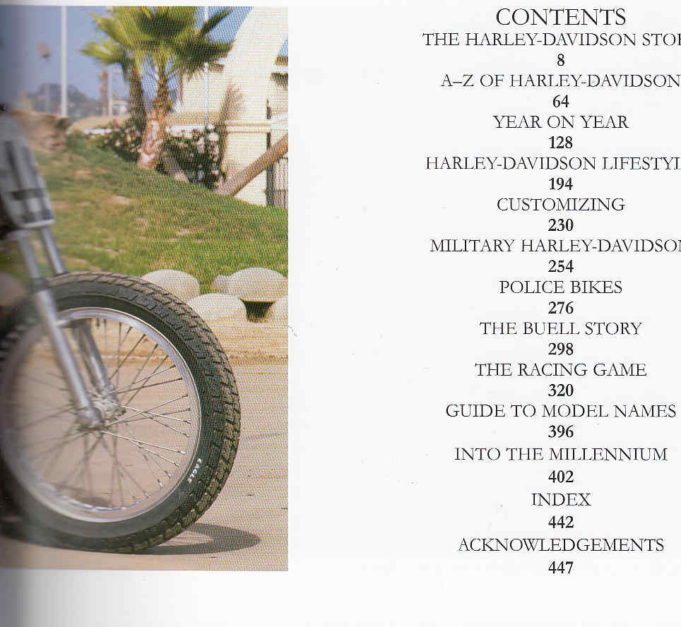 Encyclopedia book table of contents page with chapter listings