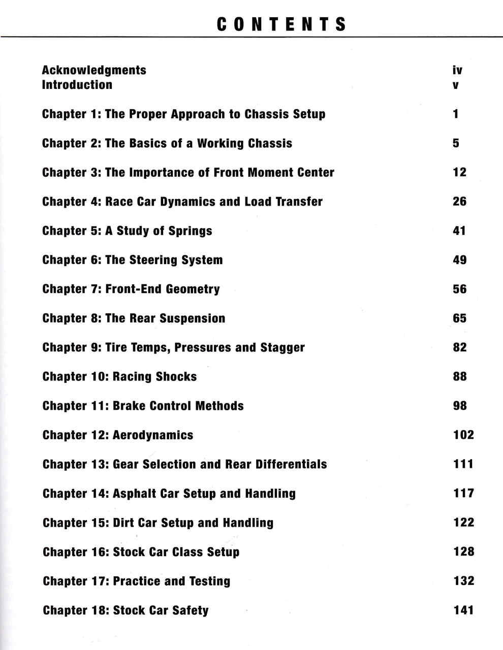 Advanced Race Car Chassis Technology - Revised and Updated Edition  - cont