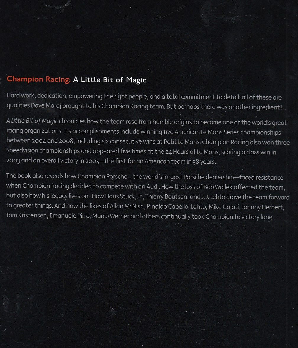 Book page with dense racing history text and paragraph formatting