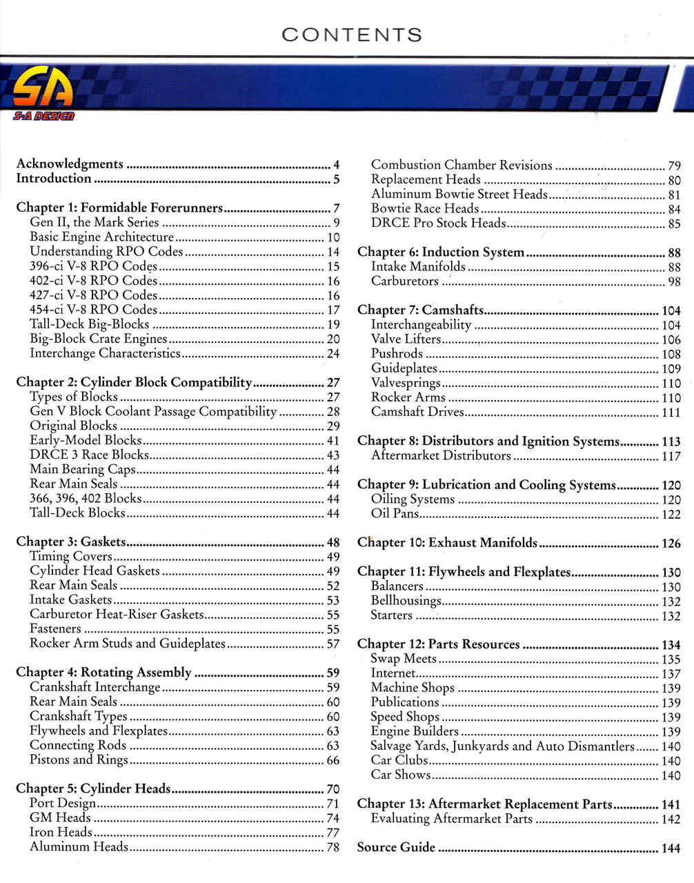Chevy Big-Block Engine Parts Interchange - All New Edition - cont