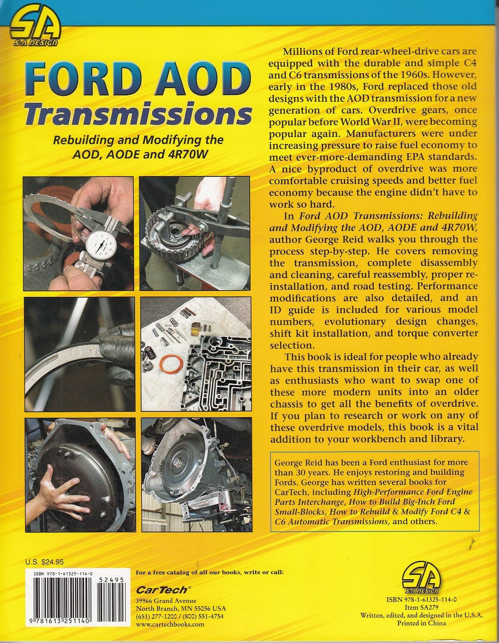 Ford AOD Transmissions: Rebuilding and Modifying the AOD, AODE and 4R70W Back Cover