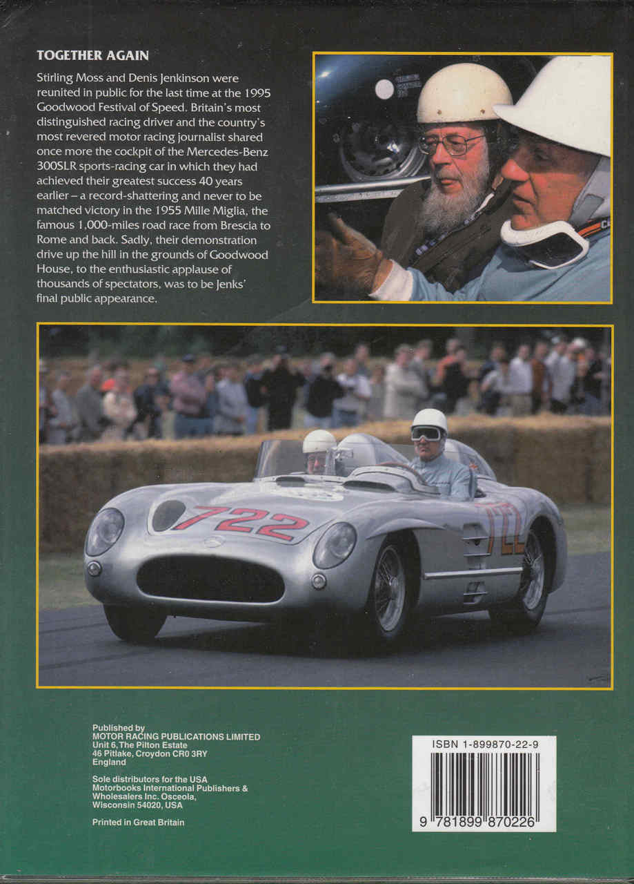 Jenks: A Passion for motor sport  - back