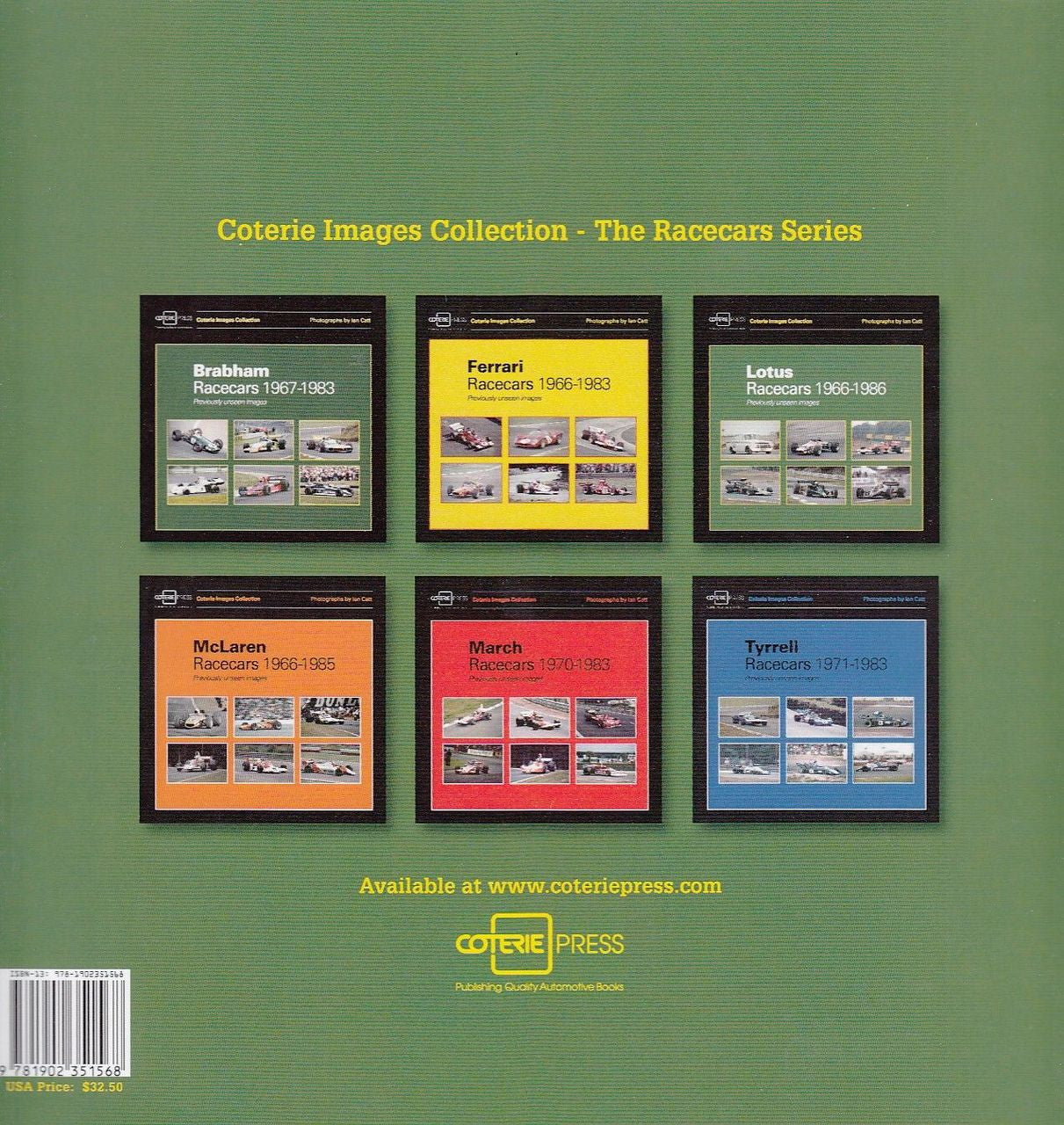 Lotus Racecars 1966 - 1986 Previously Unseen Images Back Cover
