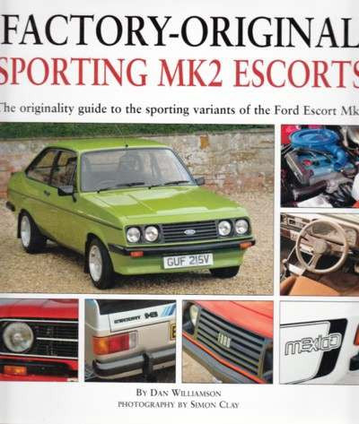 Factory-Original MK2 Escorts guide book cover with green Ford Escort and interior views
