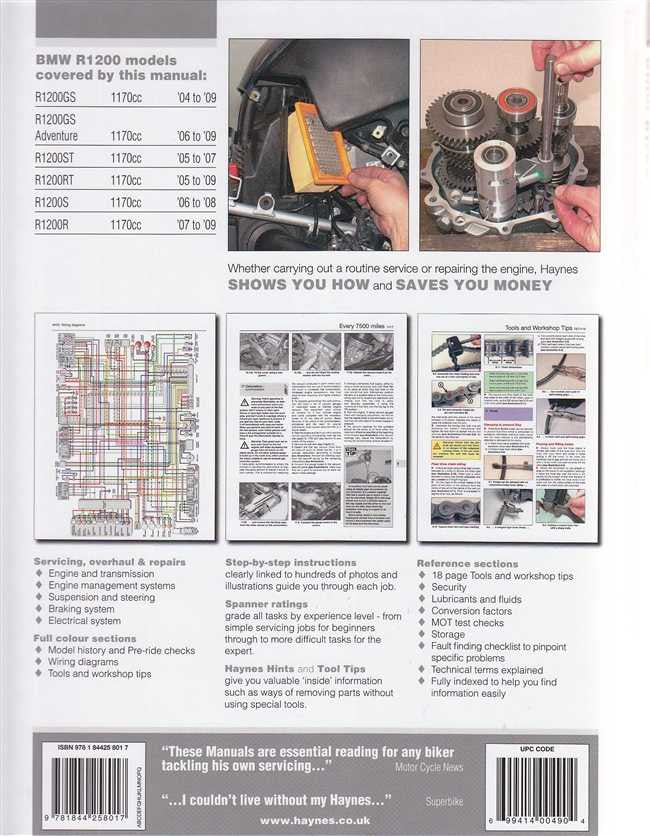 BMW R1200 Twins workshop manual pages with repair diagrams and service instructions