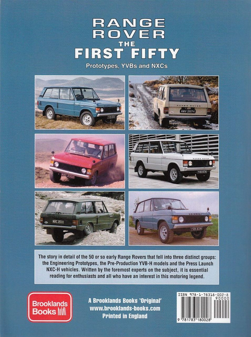 Range Rover the First Fifty: Prototypes, YVBs and NXCs Back