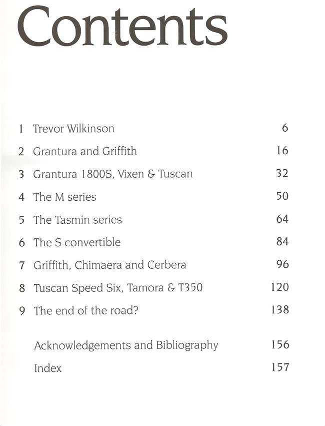 Book contents page titled Contents with numbered sections and index