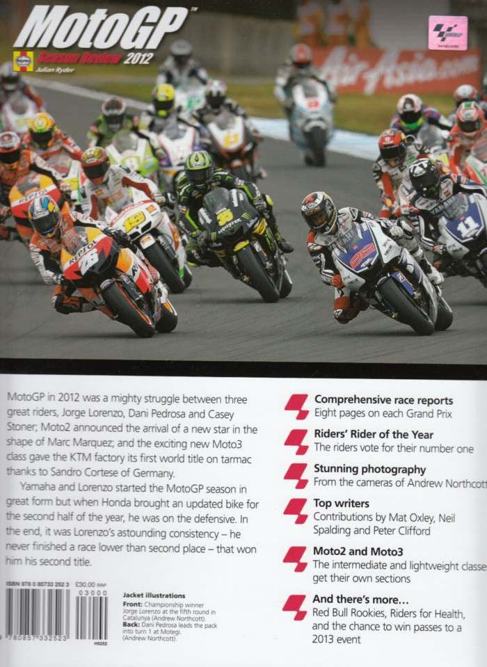 MotoGP Season Review 2012 Back Cover