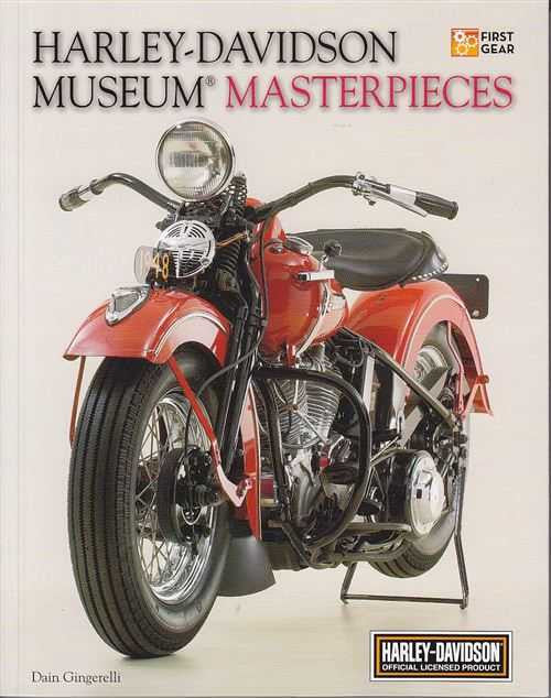 Harley-Davidson Museum Masterpieces book cover with red motorcycle front view