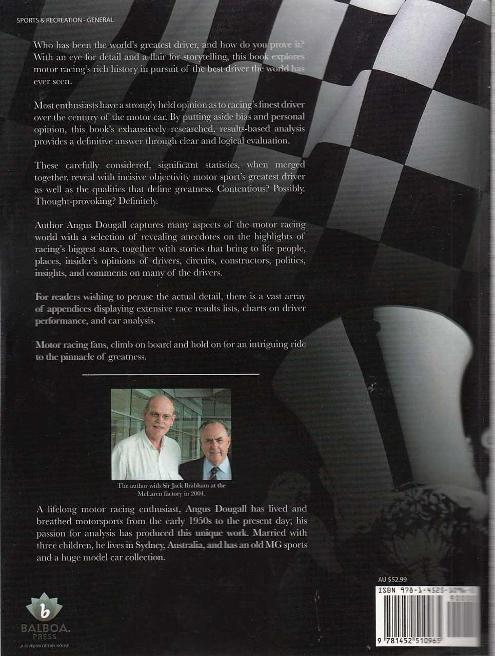 The Greatest Racing Driver Back Cover