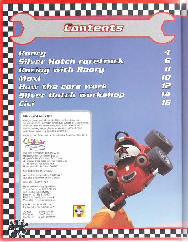 Roary The Racing Car Silver Hatch Racetrack's No. 1 Star Owners' Workshop Manual