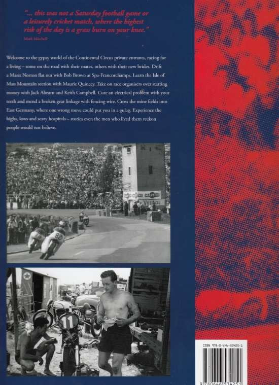 Back cover of Circus Life book with photo collage and barcode
