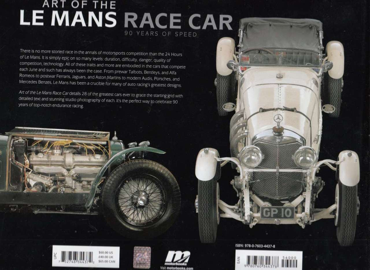 Art of The Le Mans Race Car Back Cover
