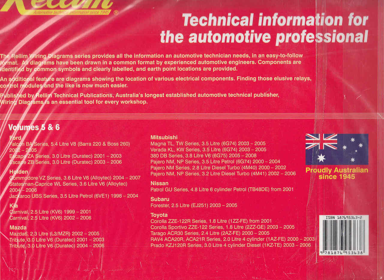 Rellim Wiring Diagrams Volumes 5 & 6 Back Cover